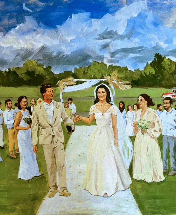 Live-Malerei zur Hochzeit