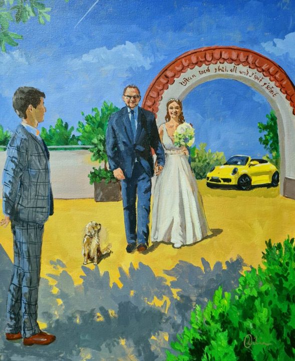 Live-Malerei zur Hochzeit